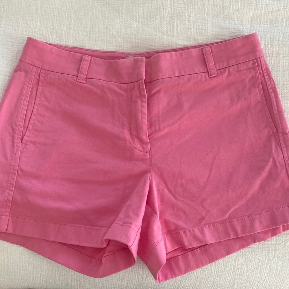 Jcrew 4” pink chino shorts with stretch. Like new condition.